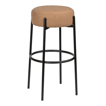 Paola Modern Metal/Bouclé Cushioned Counter & Bar Stool